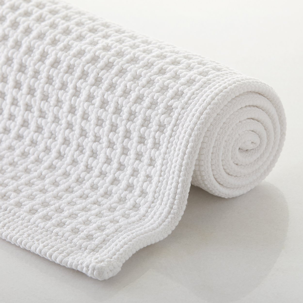 Artesano Bath Rug Grid White 20