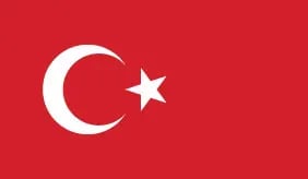Flag of the country Turkey.