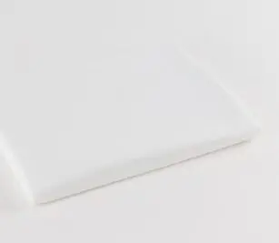 Standard Mill Percale healthcare sheeting for hospitals and health systems. Shown folded.
