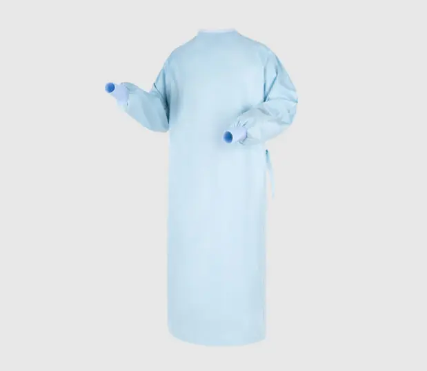 Reusable Compel MLR surgical gown. AAMI PB70 Level 3 Barrier Standard.