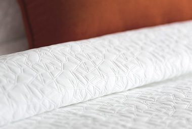 A detail shot showing a textured top cover.