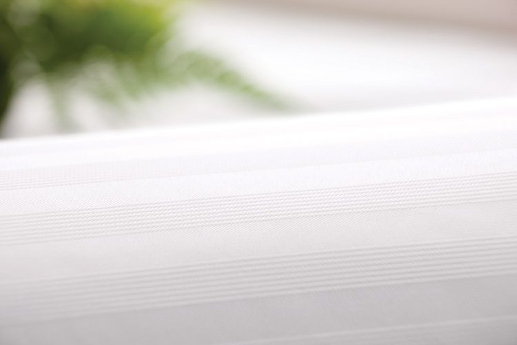 Close-up photo of Tuxedo Stripe Centium Satin Sheets