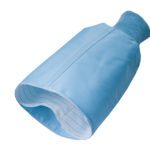 Detail of a Compel Surgical Gown sleeve. The inner Compel layer wicks moisture and the outer layer repels fluids.