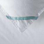 Detail of Elevations comforter showing the color coded EZ ID loop that helps for quick size identification.