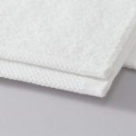 This is a detail image of a white ForeverSoft Terry Towel.