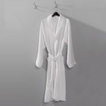 An image of a Honeycomb Bath Robe on a hanger.