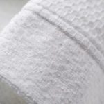 This is a detail image of the texture of a Honeycomb Bath Robe.