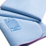 Close-up image of Wrappel surgical wrapper. Wrappel is a reusable surgical wrapper.