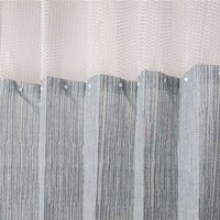 Detail image of disposable privacy curtains.