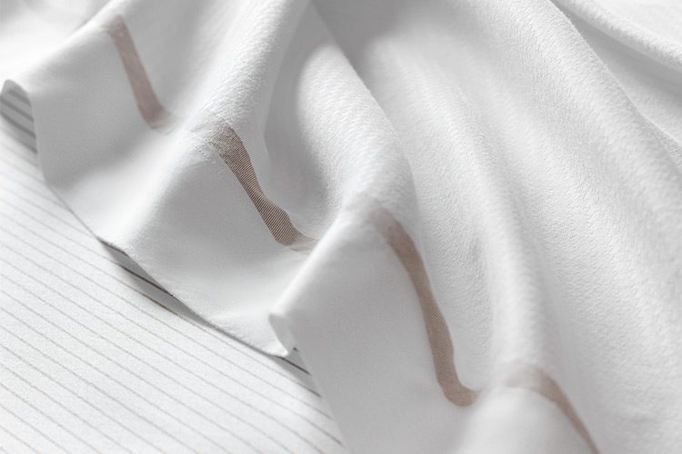 A detail shot of Designer Todd Avery Lenehan sheets.