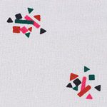 Hospital Gown fabric swatch in Kaleidoscope Gray centurycloth. We offer medical gowns in a variety of fabrics and weights. Our patient gowns provide comfort and confidence for patients and are engineered for quality and durability.