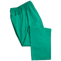 Due to the elastic waist, these hospital scrub pants are very comfortable. Our medical scrubs program includes unisex scrubs pants.