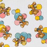 A cute baby receiving blanket featuring teddy bears.