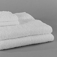 stack of white double duty towels