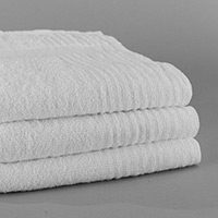 stack of clean white excel towels