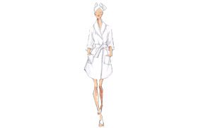 Heidi Weisel sketch nikki of woman in white robe