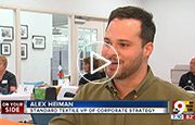 Alex Heiman talking on WCPO about standard textile about high blood pressure