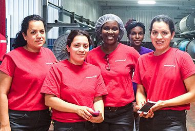 Standard Textile associates from the Thomaston, Georgia manufacturing center