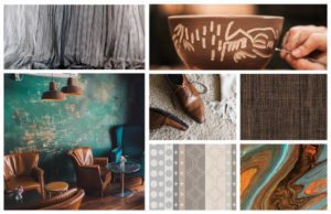 Inspiration board including Standard Textile fabrics inspired by Handmade