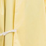 Detail of back tie on Easy Release Isolation Gown