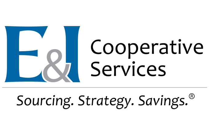 Image of a logo for E&I Cooperative Services a non-profit sourcing cooperative.