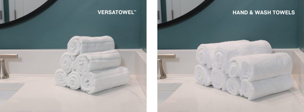 This wash cloth alternative eliminates the need for hand and wash towels