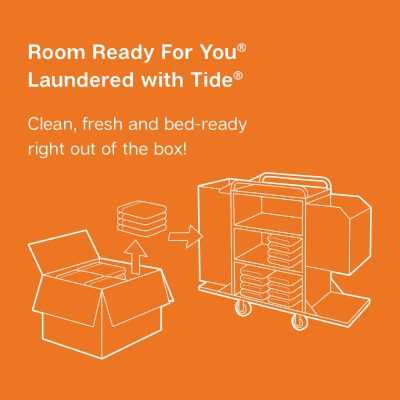 Pre-washed sheets & towels save you time & money