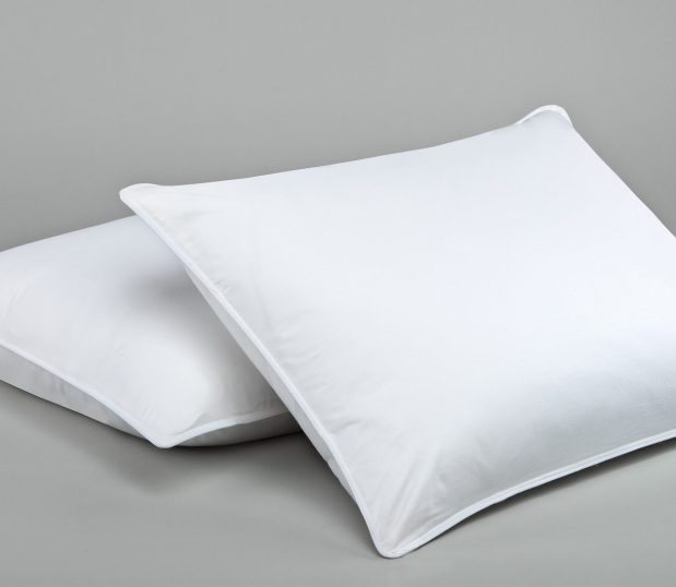 Two Chamber Soft pillows that feature a down alternative pillow filling.