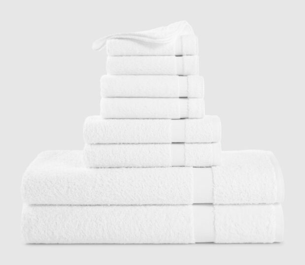 Our Standard Textile Value Line towels feature a classic cam border.