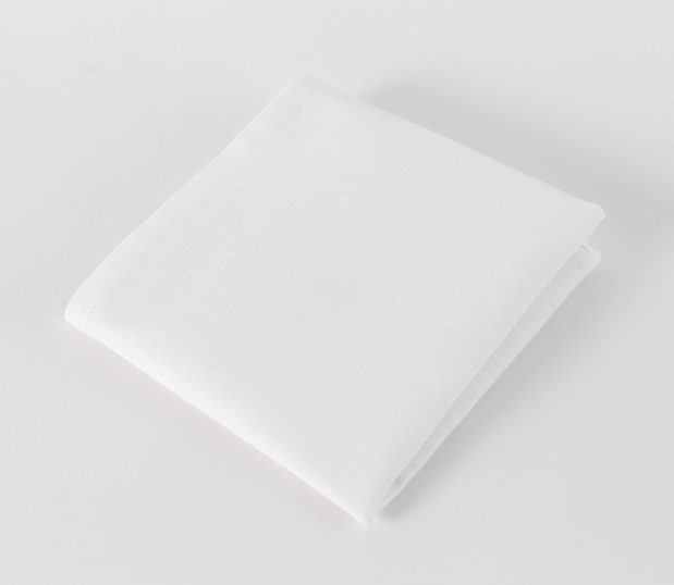 A single, folded Birdseye Adult Diaper. 100% cotton reusable adult diaper for hospitals and long-term care facilities. Also commonly used as a wheelchair pad or soaker pad.