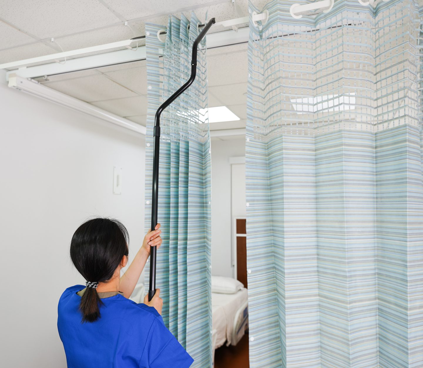 Disposable Privacy Curtains With On The