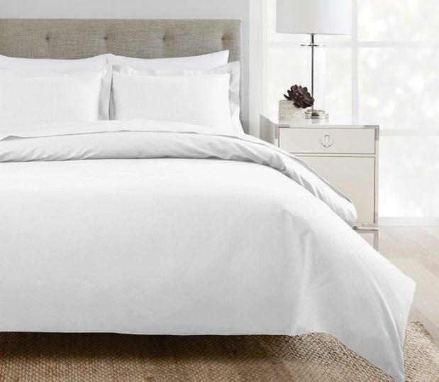 A Centium Satin duvet cover is so smooth and silky, it’s the preferred choice of many 5-star hotels. Discover what hoteliers love about this sateen duvet cover. Shown here: a duvet on a bed setting.