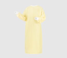 Image of our yellow Classic Isolation Gown.