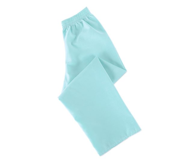 Pediatric Pajama Pants Children’s Healthcare Apparel folded shown in the color Aqua.