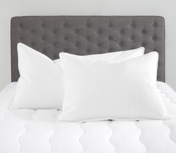 An image of Chamerloft pillows sitting on a bed.