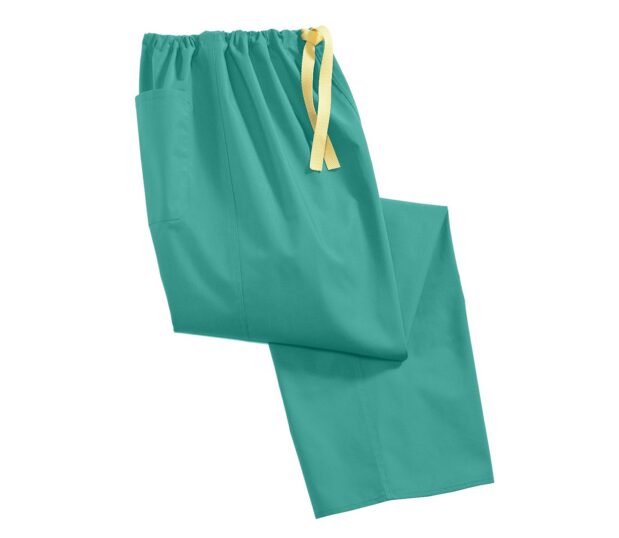 Unisex Softweave® Scrub Pants silo in Jade.