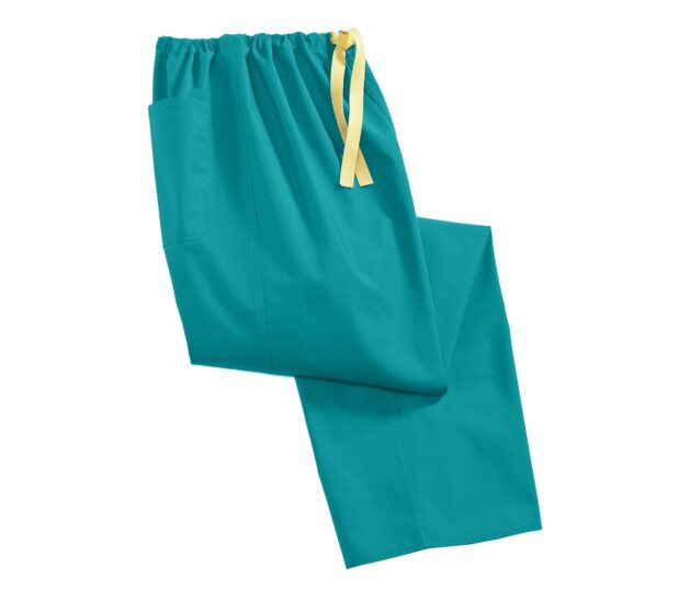 Unisex Softweave® Scrub Pants silo in Teal.