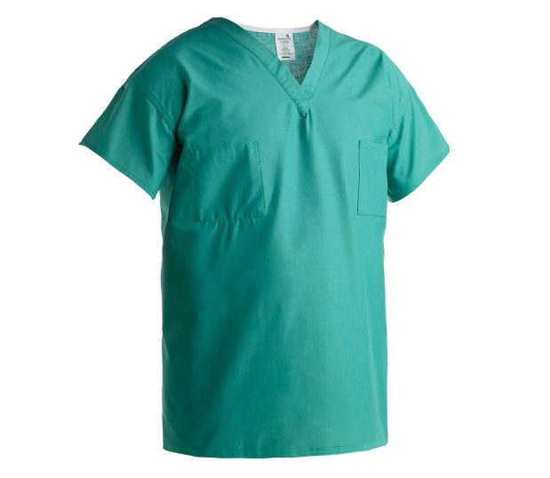 Swatch of the Unisex Excel® Scrub Shirt in Jade.