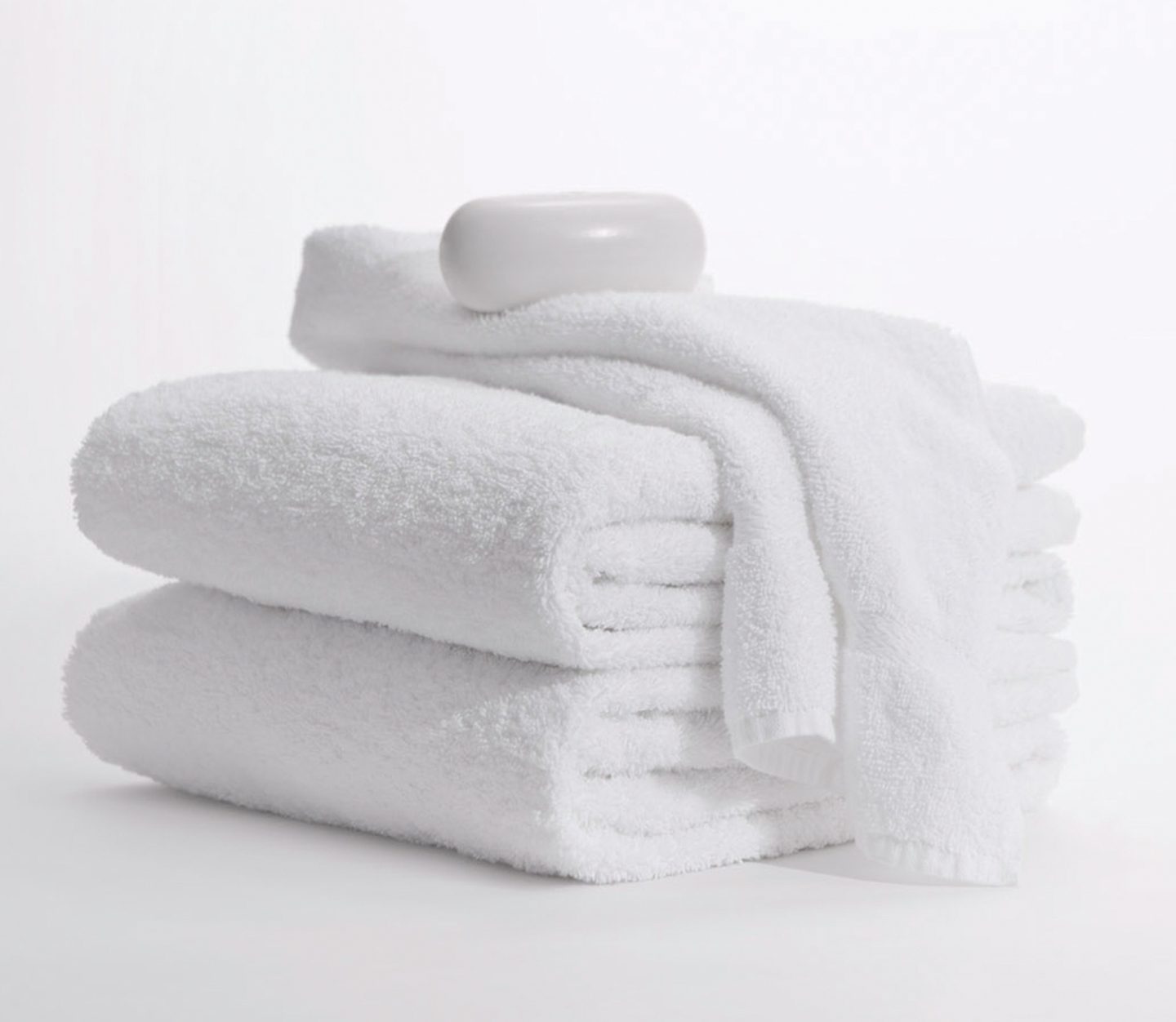 12 Pack White 22x44 Bath Towels 100% Ring Spun Cotton Loop