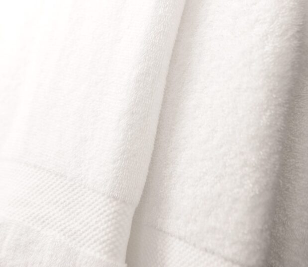 Detail of EuroClassique long-lasting towels.