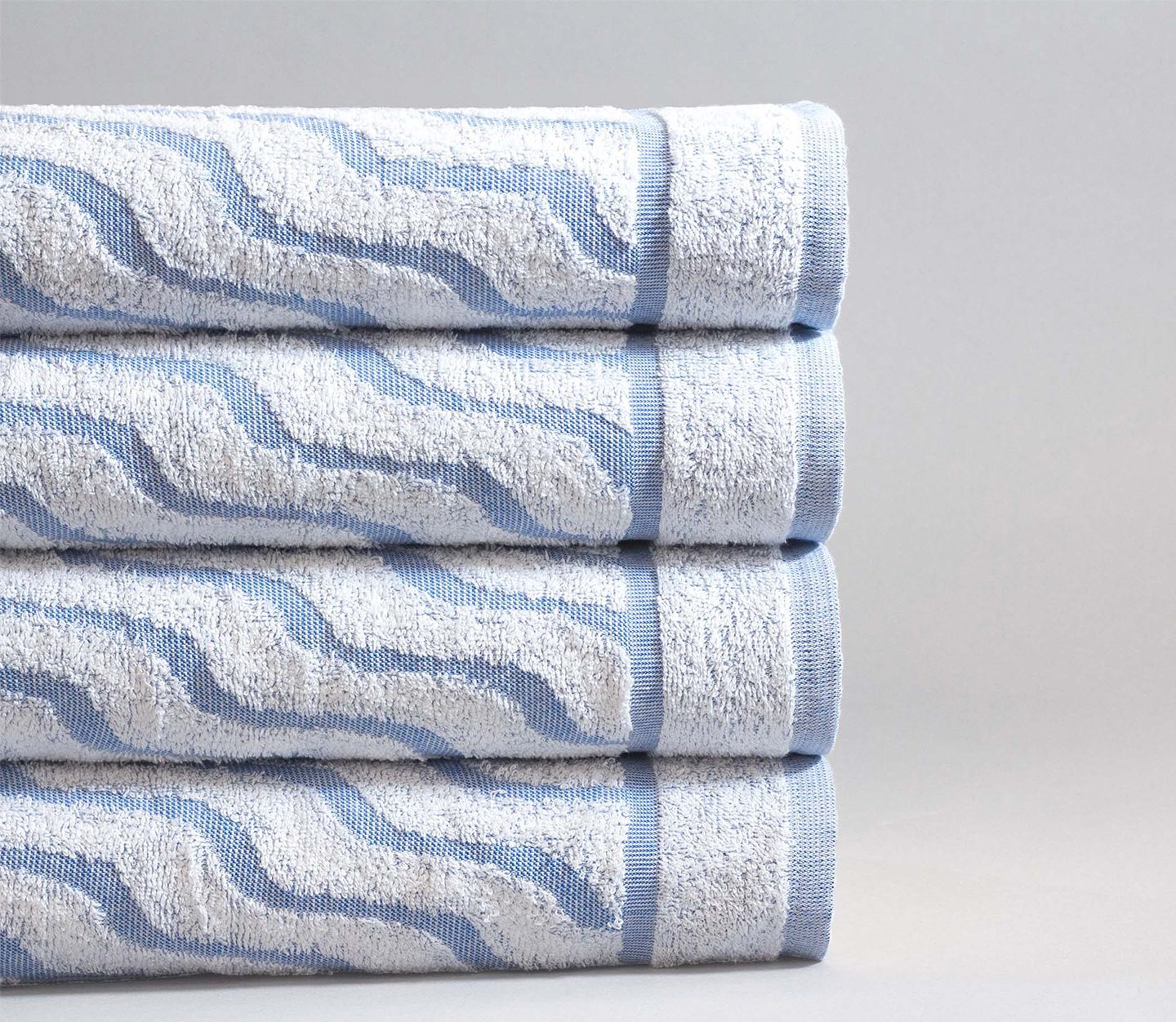 Blue pool top towels