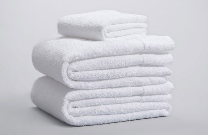 A stack of towels.