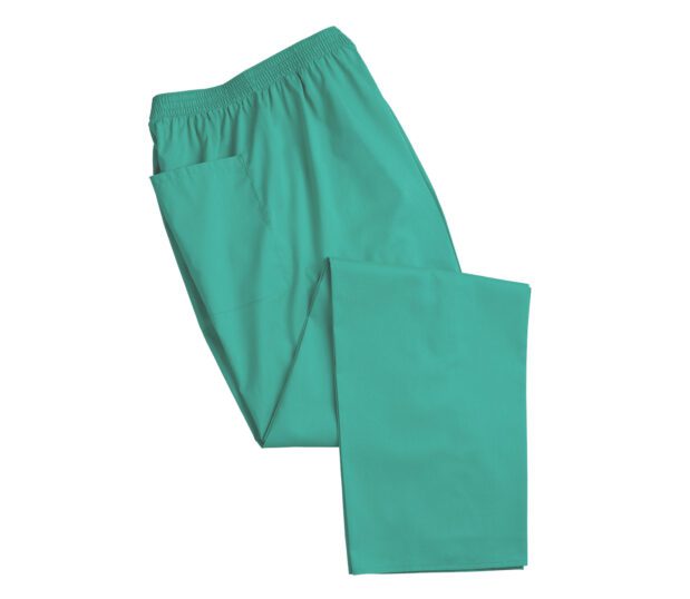 This is a silhouette of our Excel® Unisex Elastic Waist Scrub Pants. Shown in Jade these scrub pants provide exceptional comfort and durability.