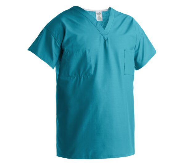 Swatch of the Unisex Excel® Scrub Shirt in Teal.