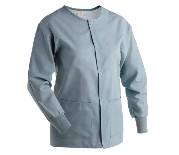 Color swatch of our Excel® Unisex Warm Up Jacket shown in Misty.