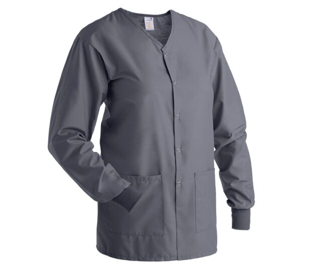 Color swatch of our Standard Classic Unisex Warm Up Jacket shown in Slate.