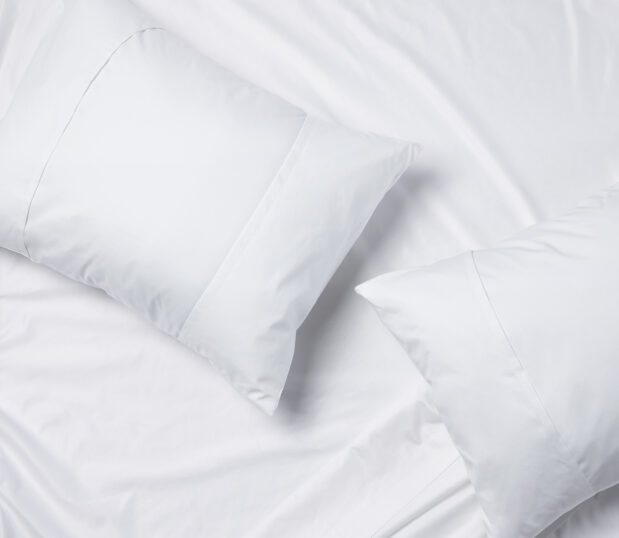 EZ FIT pillowcases in Centium Satin solid.