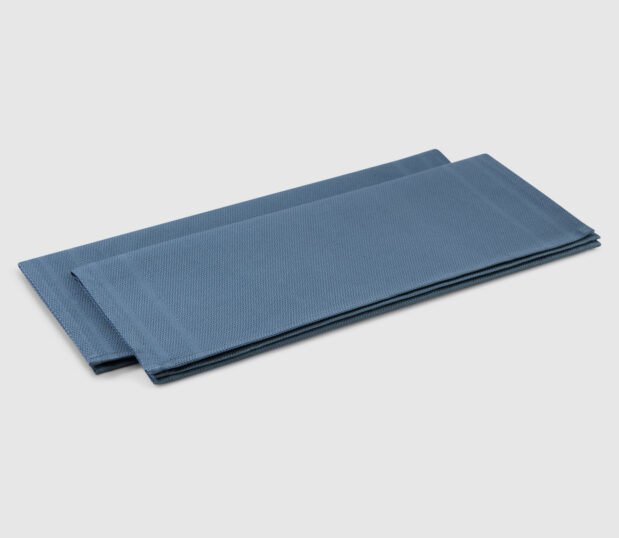 Absorbent Surgical Towels are traditional all-cotton, absorbent surgical towels available in 3 vat-dyed colors. These stacked OR towels are shown in Misty Blue.