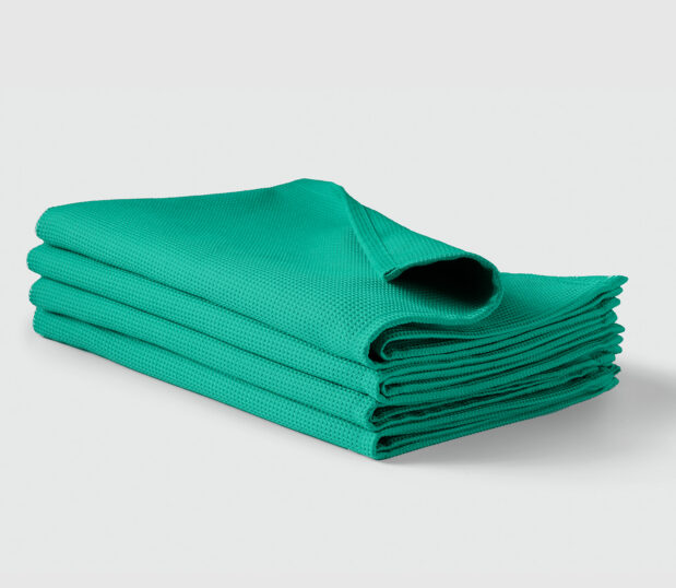 WaffleWeave+ surgical towel in Jade