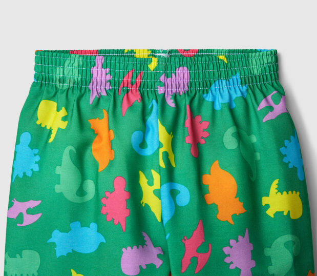 a close up image of our DinoDreams pediatric pajama pants.